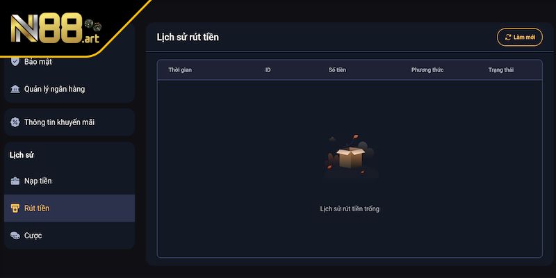 3 điều kiện cơ bản khi rút tiền tại N88