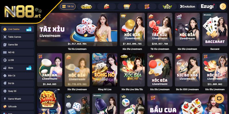 Một số ưu điểm khi chơi casino N88